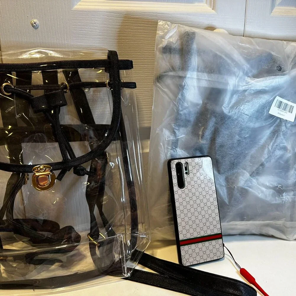 Heavy Duty Clear Backpack Stadium Security Approved Mini Drawstring Bag(NEW) - Picture 10 of 10